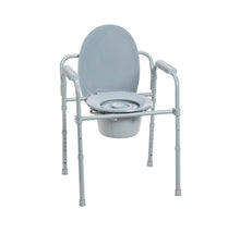 Load image into Gallery viewer, Drive Medical Folding Steel Commode
