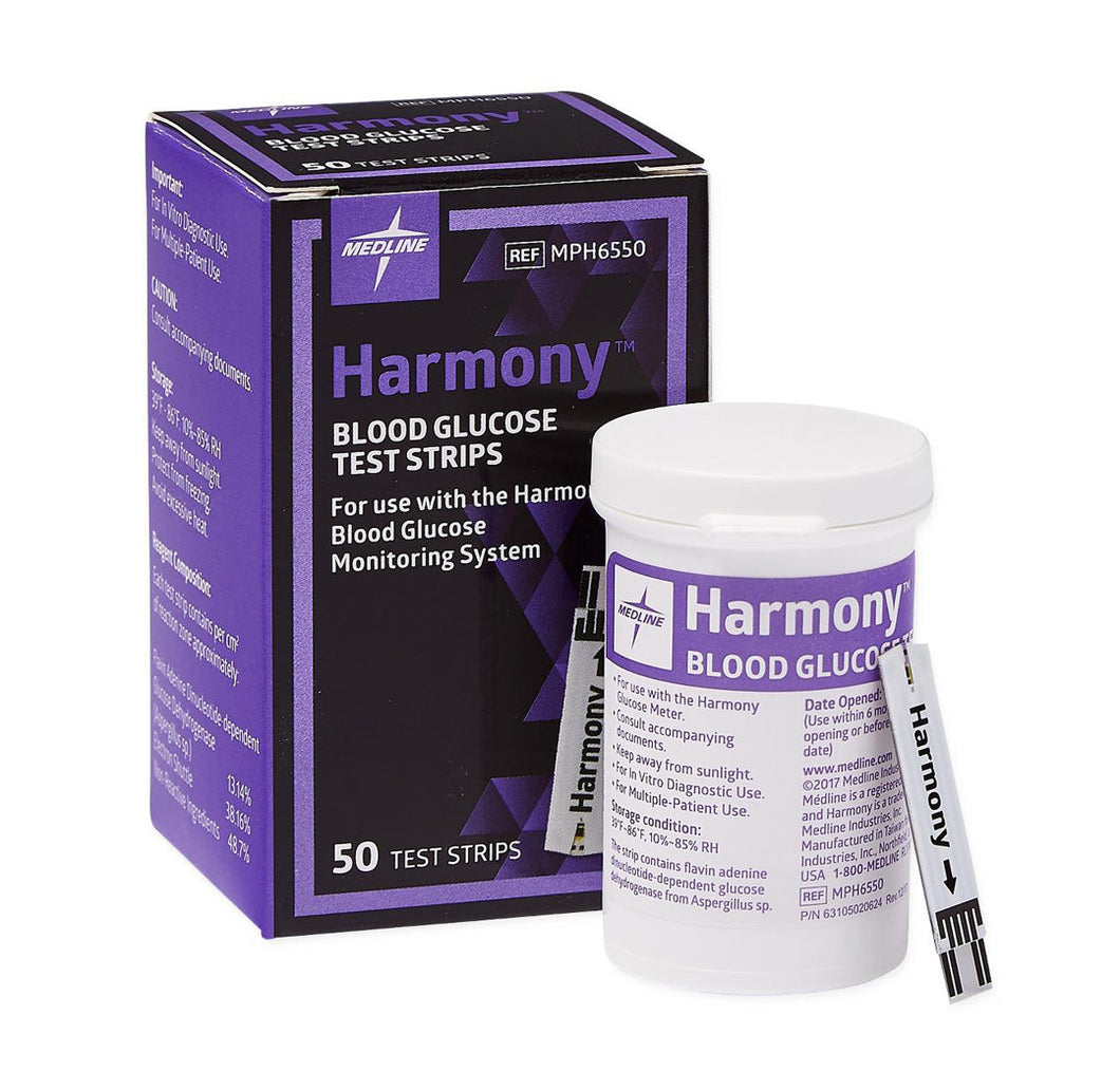 Medline Glucose Test Strips for Harmony Meter