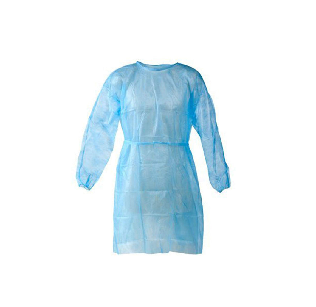 Blue Disposable Isolation Gown